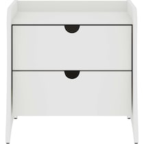 mulberry white nightstand   