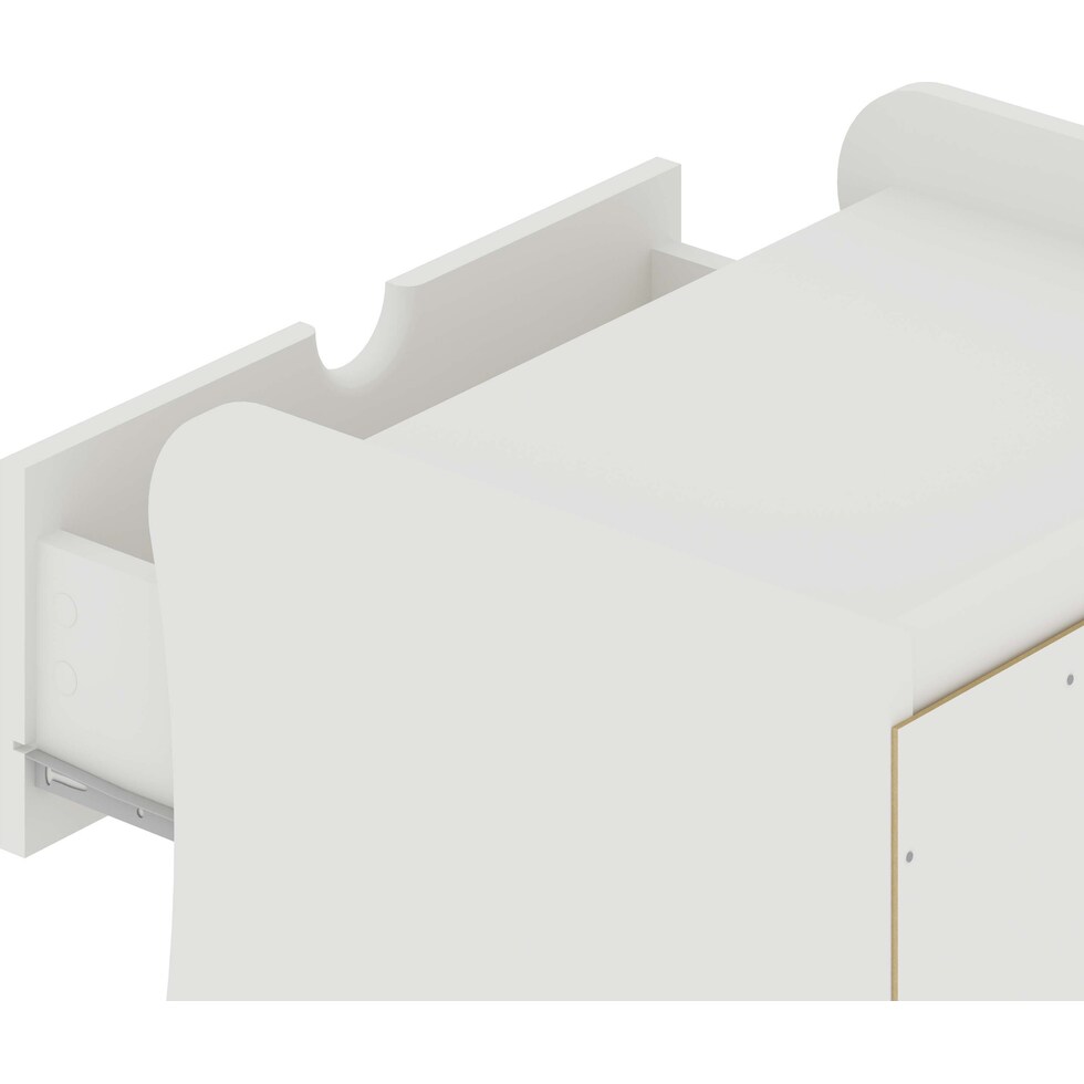 mulberry white nightstand   