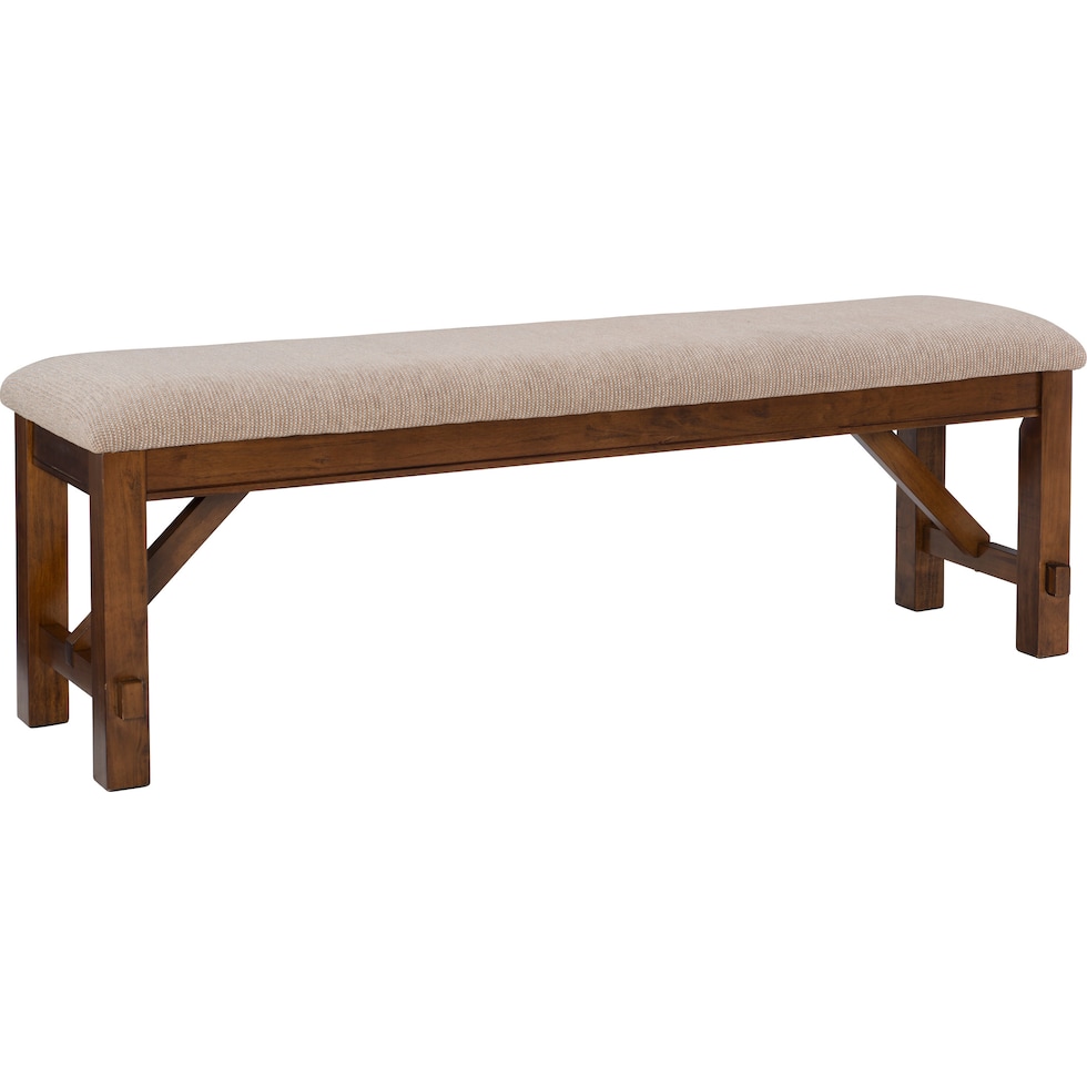 mullens dark brown bench   