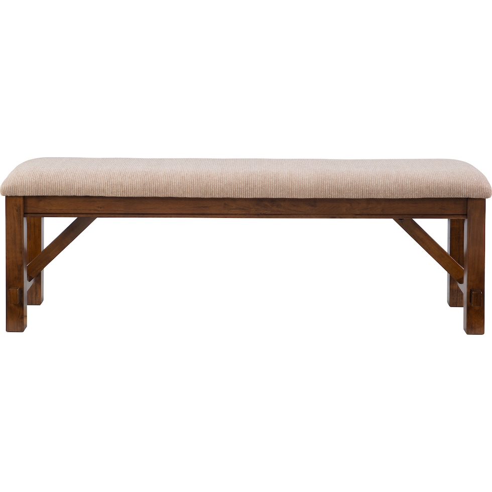 mullens dark brown bench   