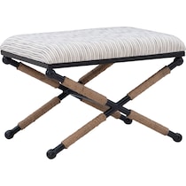 muriel light brown accent stool   