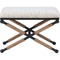 muriel light brown accent stool   