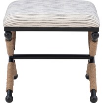 muriel light brown vanity stool   