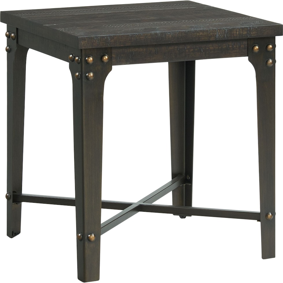 muster gray end table   