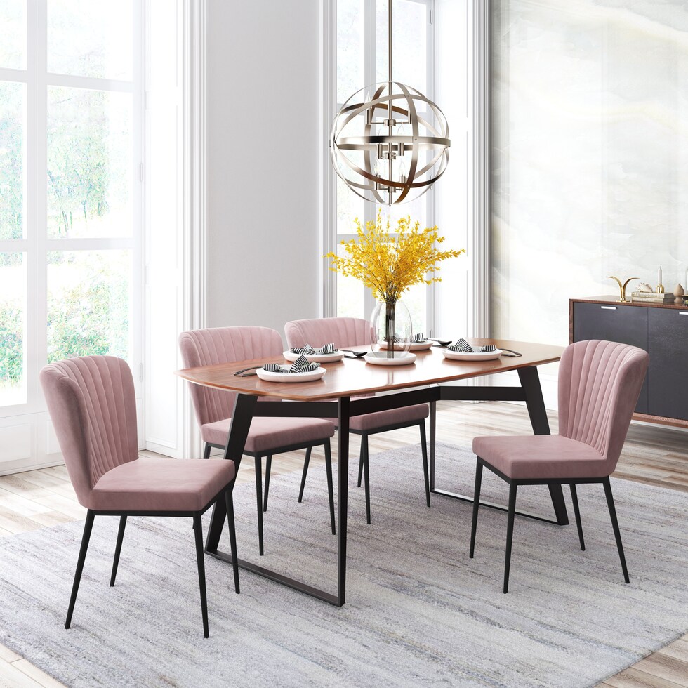 mya pink dining chair   