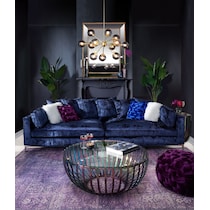 myla blue corner sofa   