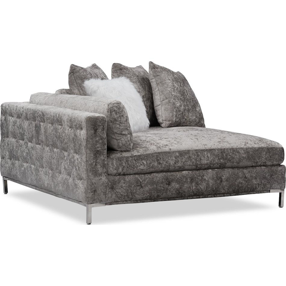 myla gray corner sofa   