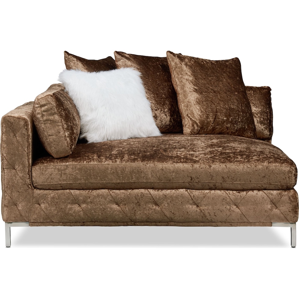 myla light brown corner sofa   