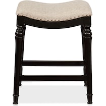 myrtle black counter height stool   