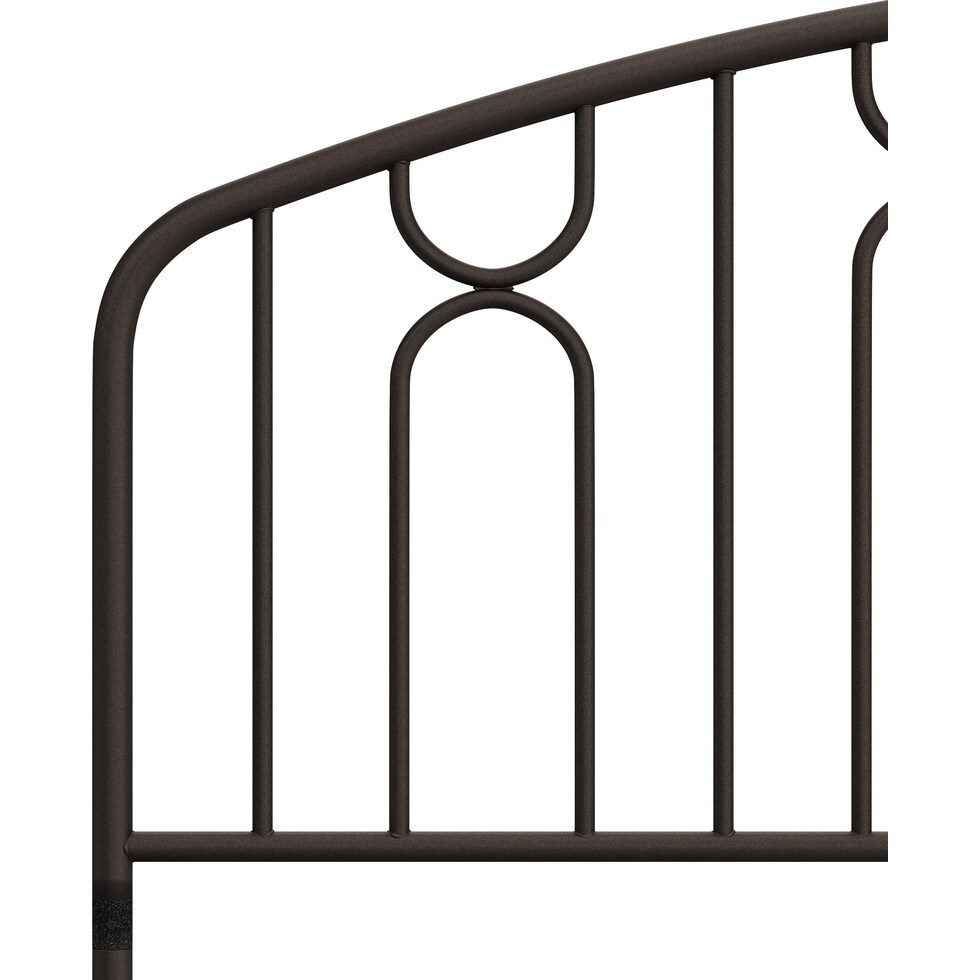 mystic dark brown full queen headboard   