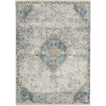 nadell white area rug  x    