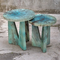 nadette blue accent table   