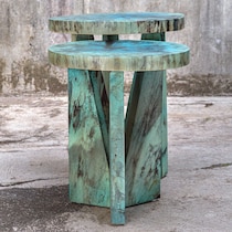 nadette blue accent table   