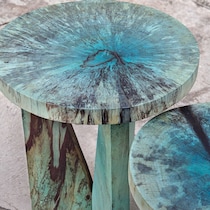 nadette blue accent table   