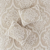 nadia light brown king california king bedding set   