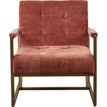 nadine red accent chair   