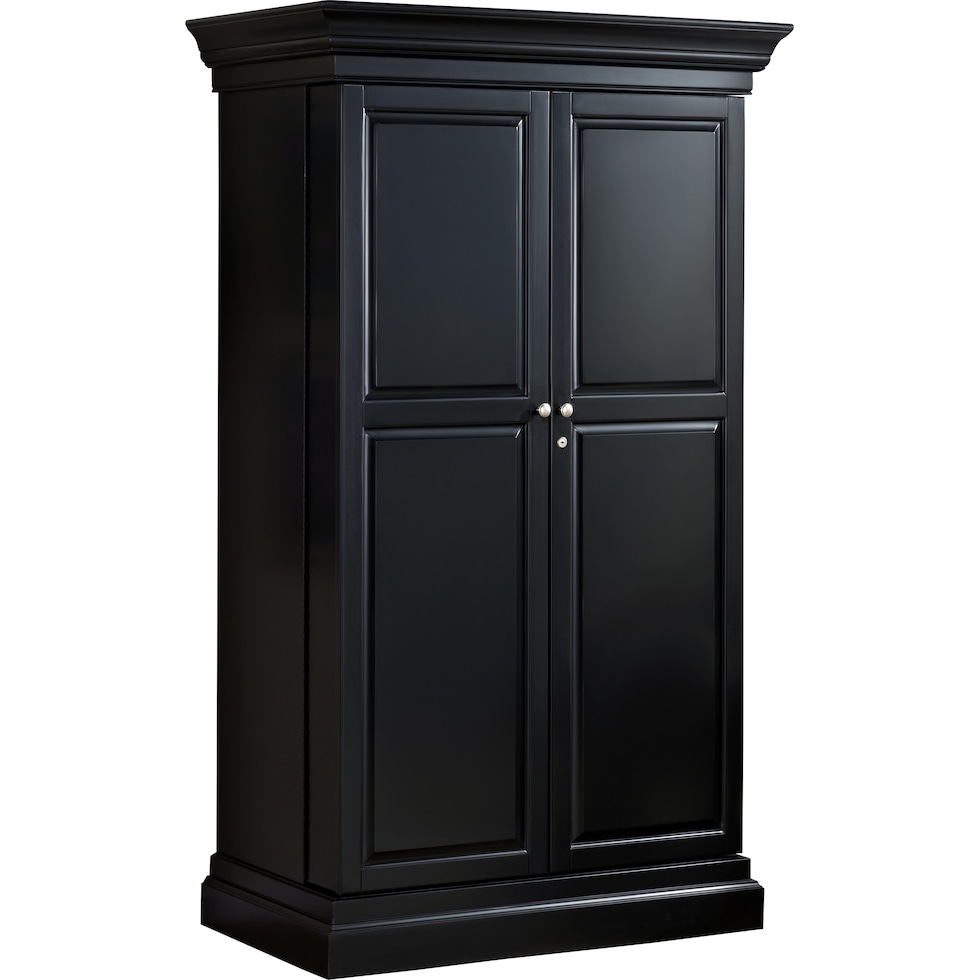 nadini black wine cabinet   