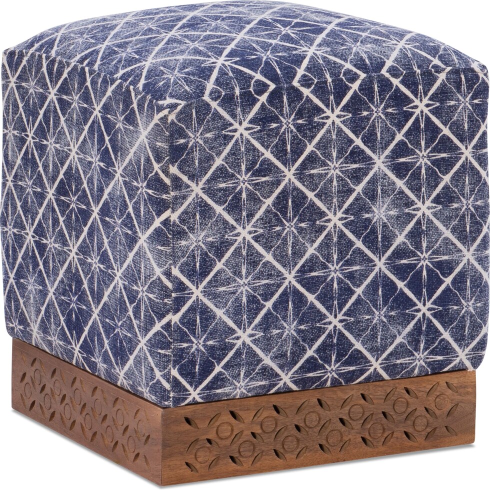 nadini blue ottoman   