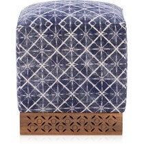 nadini blue ottoman   