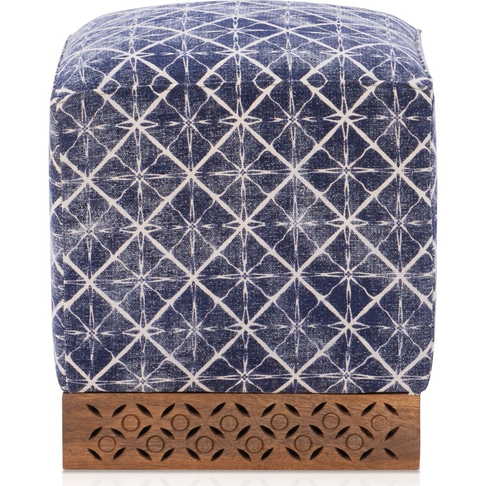 nadini blue ottoman   