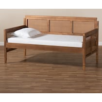 nahla light brown twin bed   