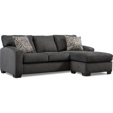 Nala 2-Piece Sectional with Chaise- Gray