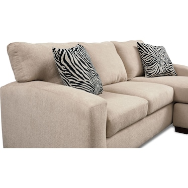 Nala 2-Piece Sectional with Chaise - Beige