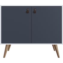 nalda blue white accent cabinet   