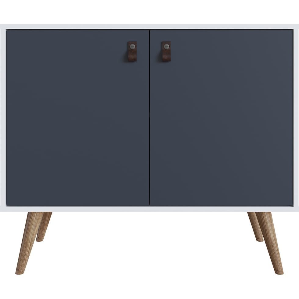 nalda blue white accent cabinet   