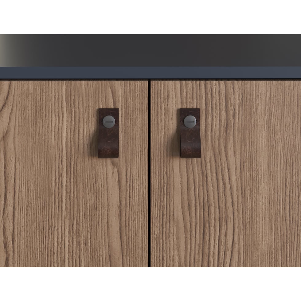 nalda natural blue accent cabinet   