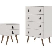 nalda white dresser   