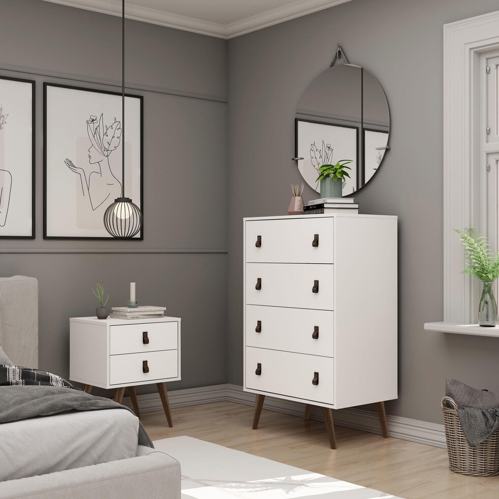nalda white dresser   