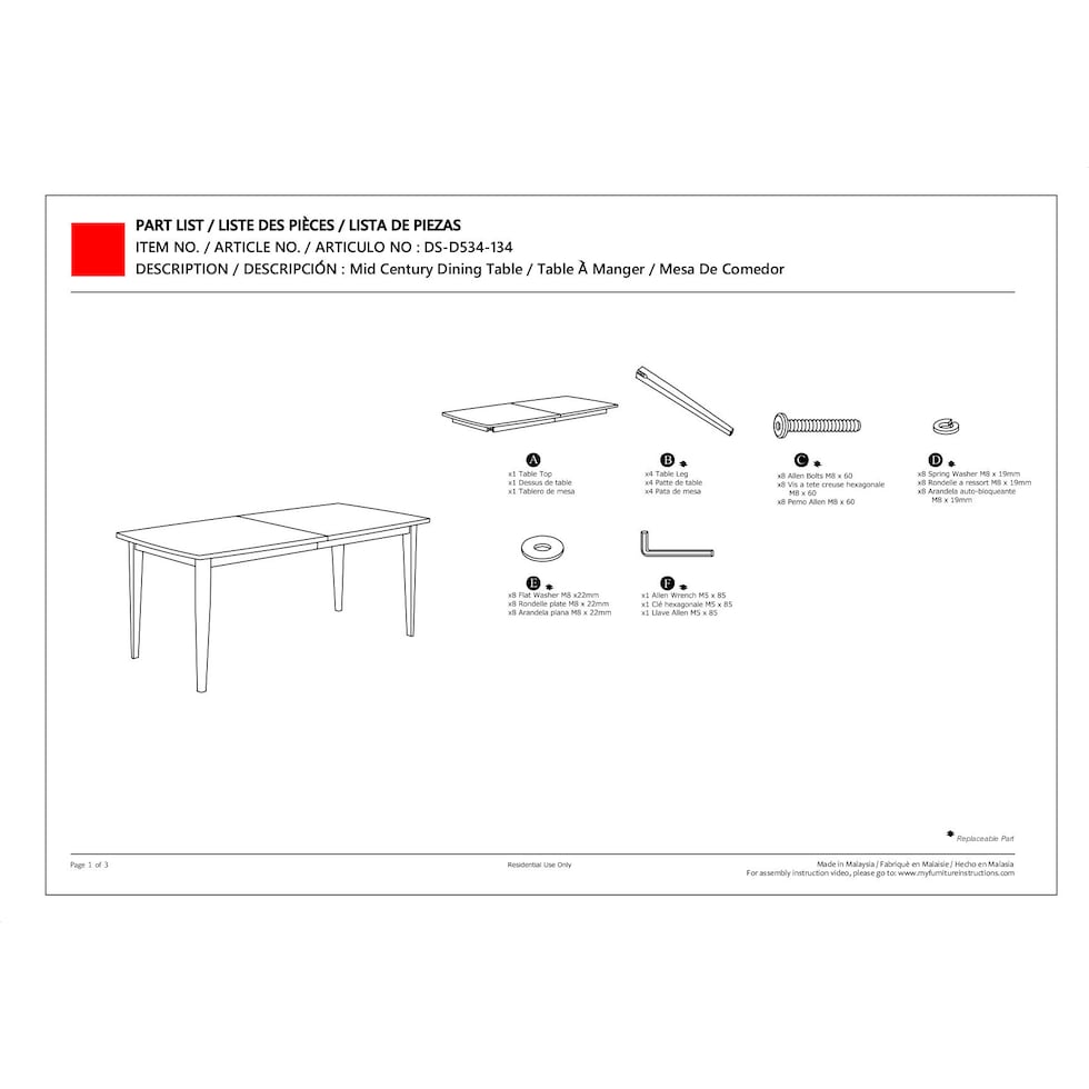 nanessa dark brown dining table   