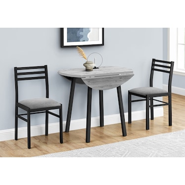 Nannie Extendable Dining Table and 2 Chairs