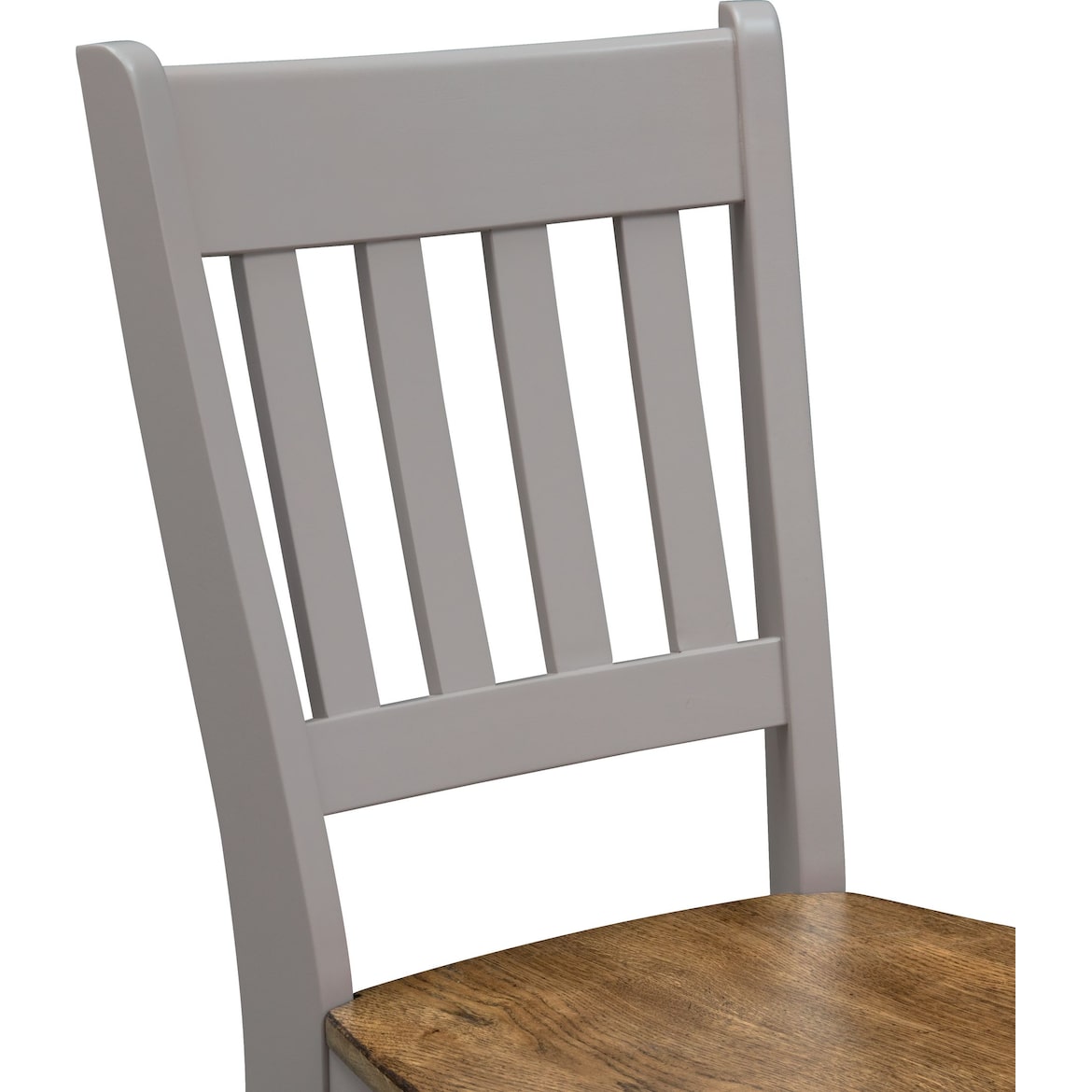 Nantucket CounterHeight Dining Table and 4 SlatBack Dining Chairs