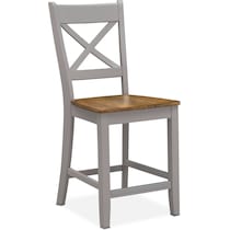 nantucket counter height dining oak gray counter height chair   