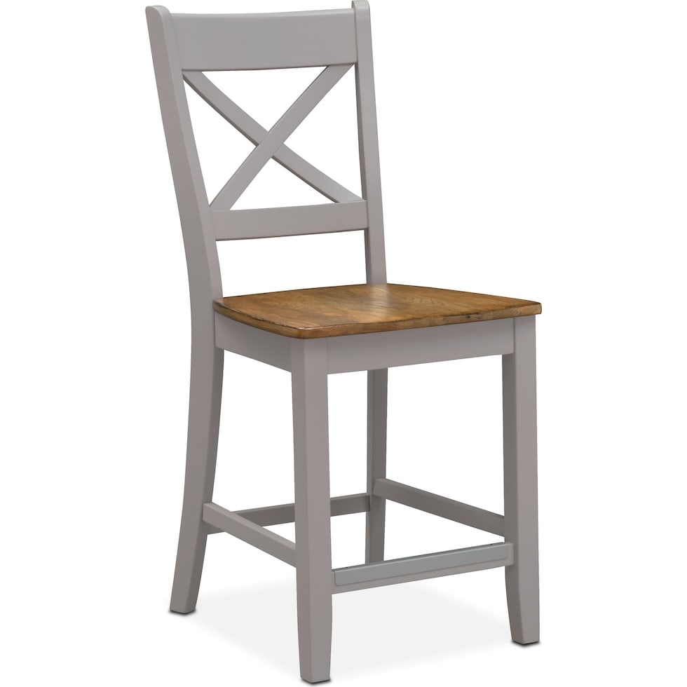 nantucket counter height dining oak gray counter height chair   