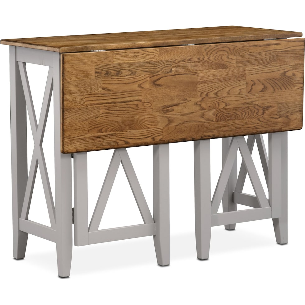 nantucket counter height dining oak oak and gray breakfast bar   