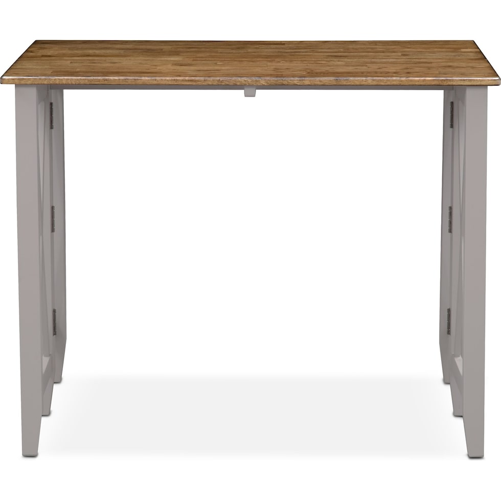 nantucket counter height dining oak oak and gray breakfast bar   