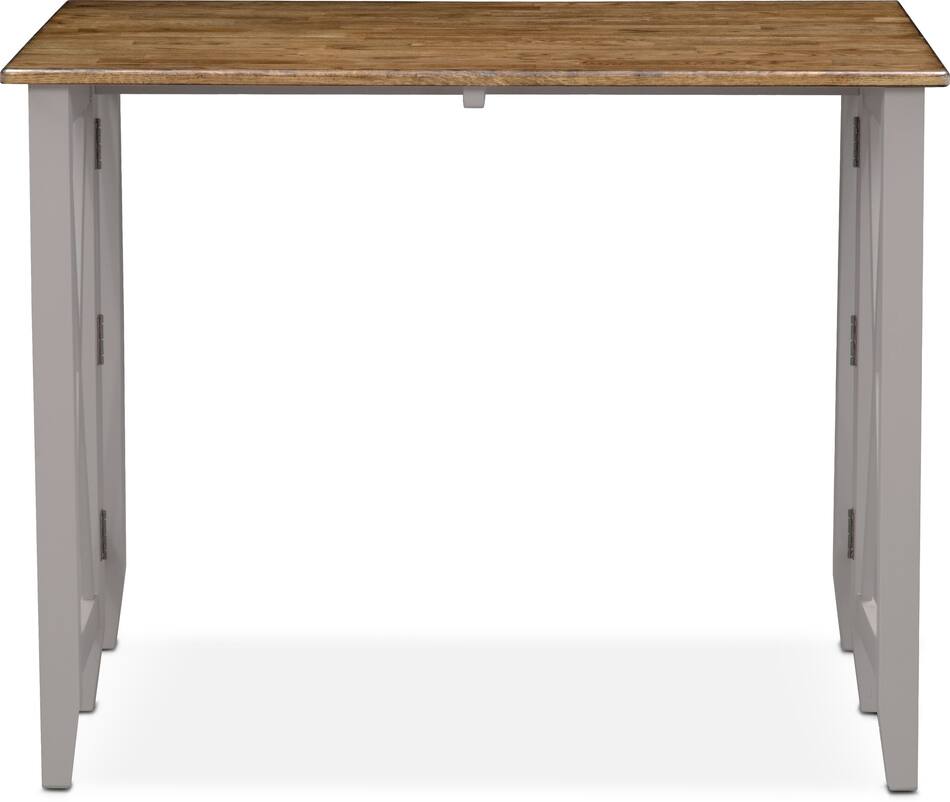 Nantucket Breakfast Bar Oak and Gray American Signature Furniture