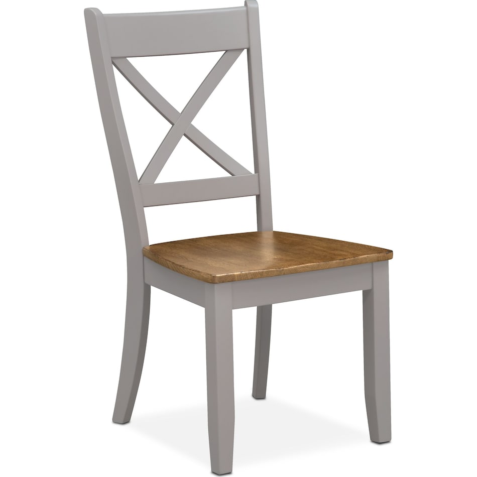 nantucket dining oak gray dining chair   