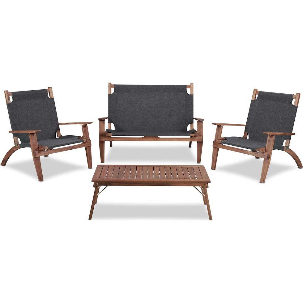 nantucket brown outdoor dinette   