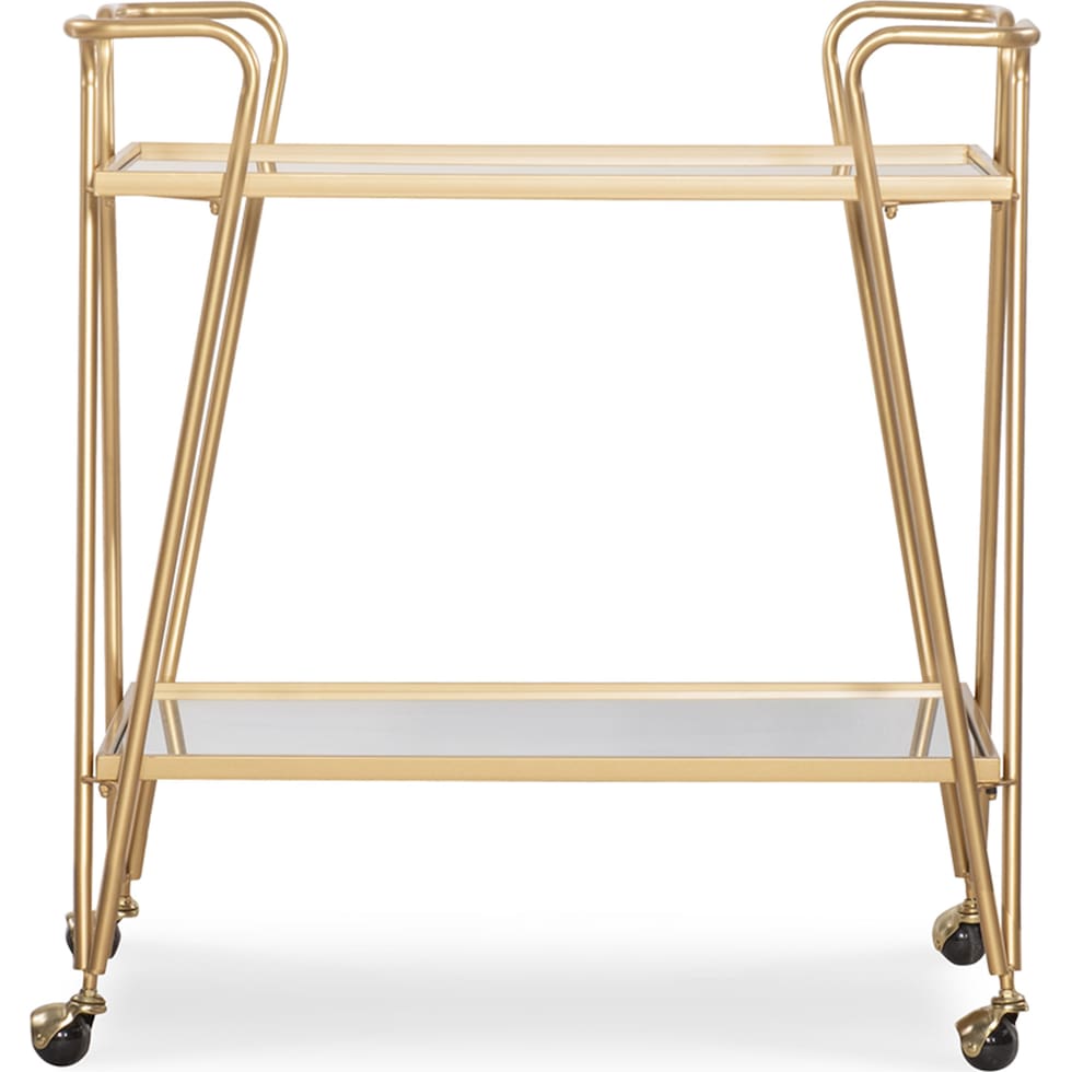 naomi gold bar cart   