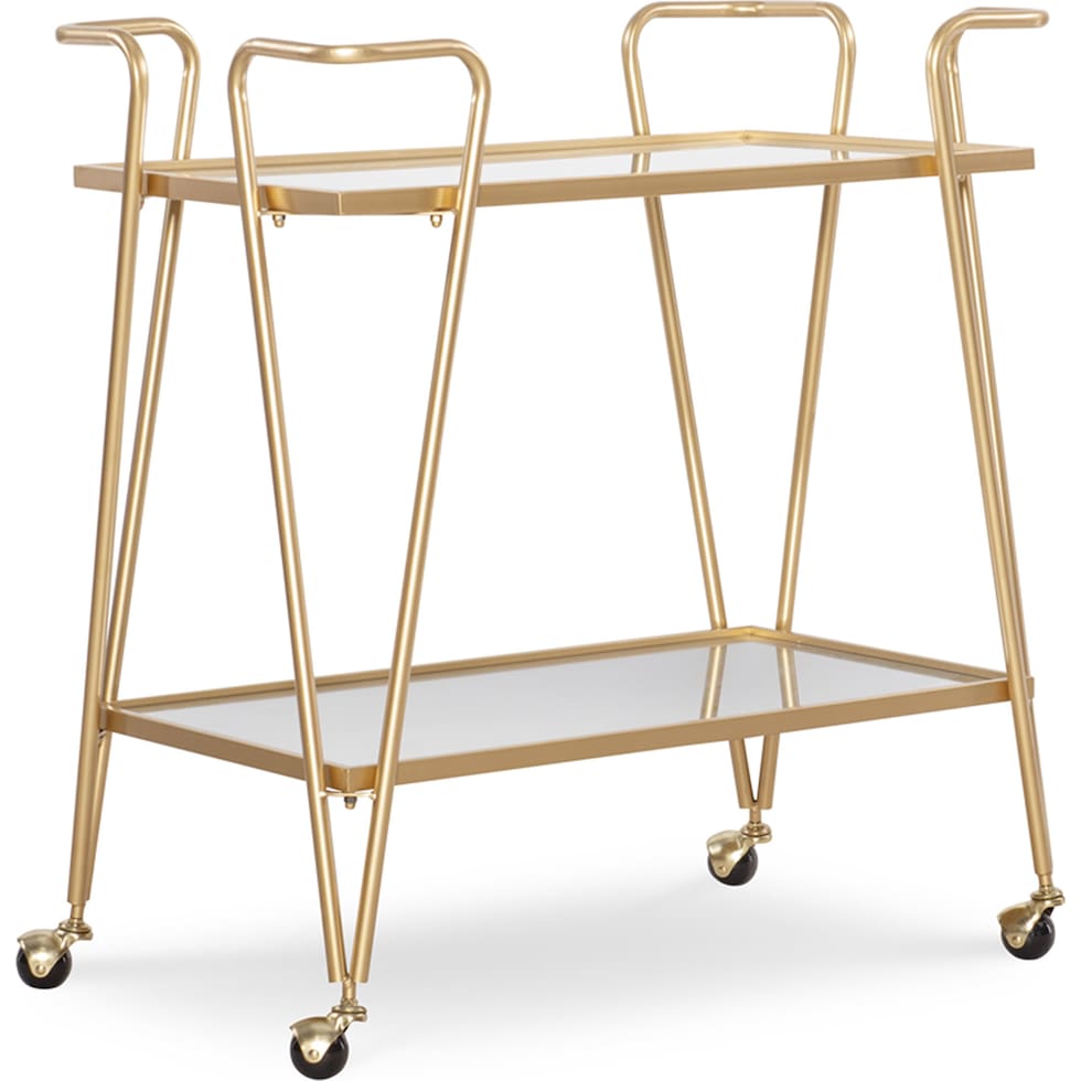 naomi gold bar cart   