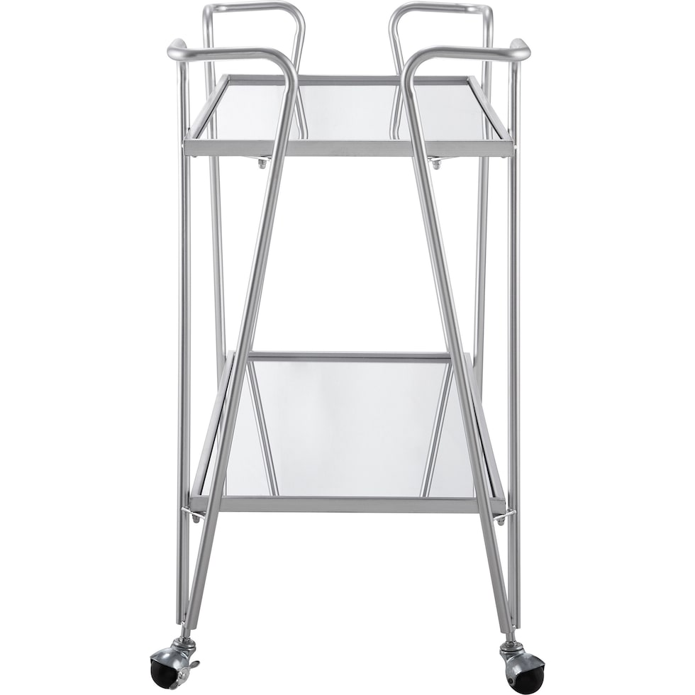 naomi silver bar cart   