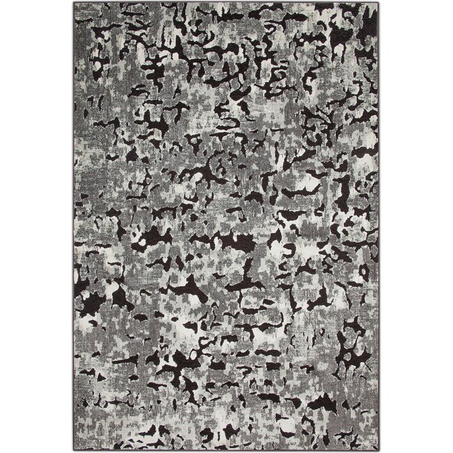 Rugs - Napa Area Rug - Gray and Black