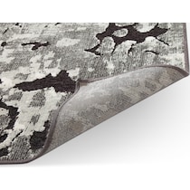 napa gray black gray area rug  x    