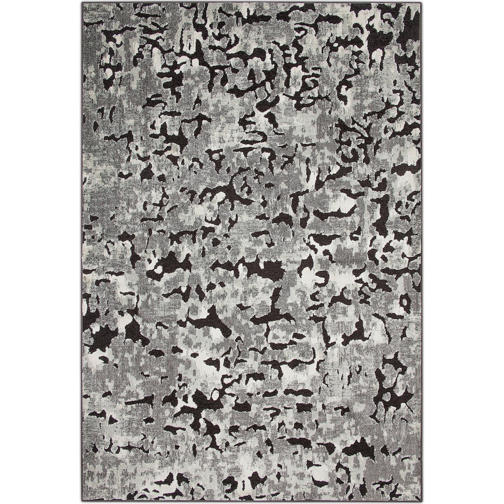 napa gray black gray area rug  x    