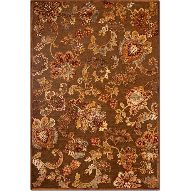 Rugs - Napa Meadow 8' x 10' Area Rug - Medium Brown and Rust