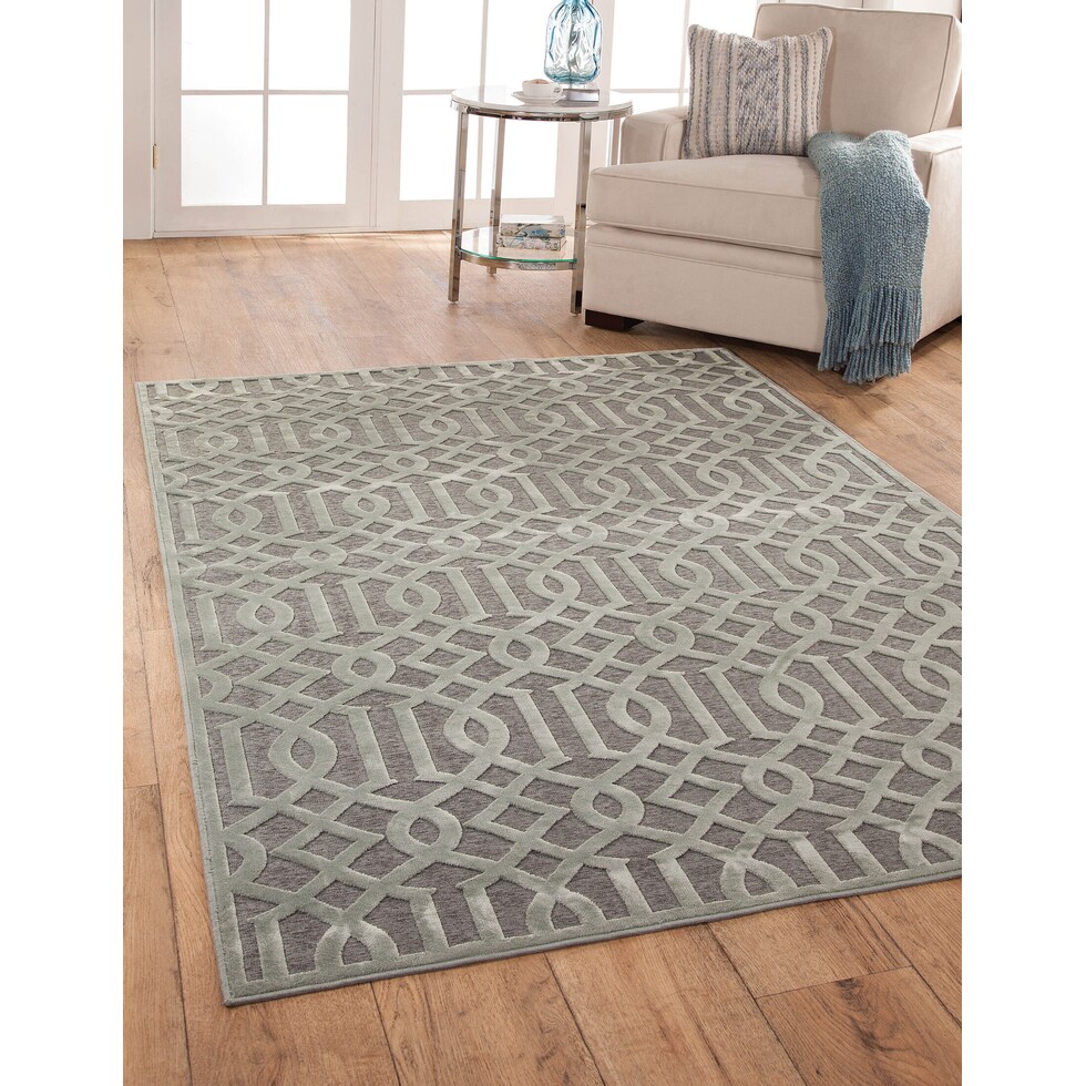 napa silver silver area rug  x    